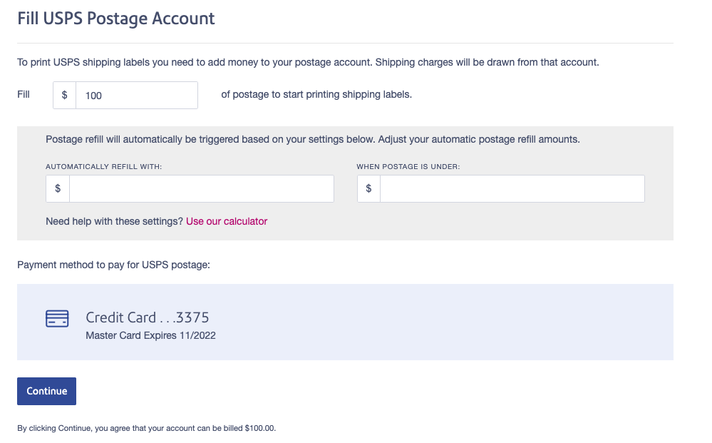 How to add your USPS Pitney Bowes Carrier Account